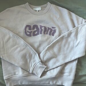 Ganni light purple sweatshirt with Isoli logo